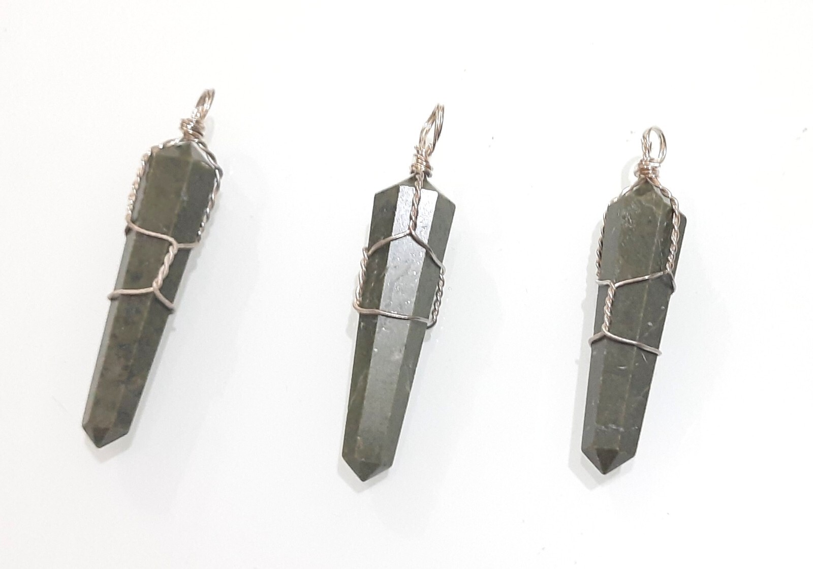 Lot of 3 agate fashion pendant wire wrapped handcrafted pendant