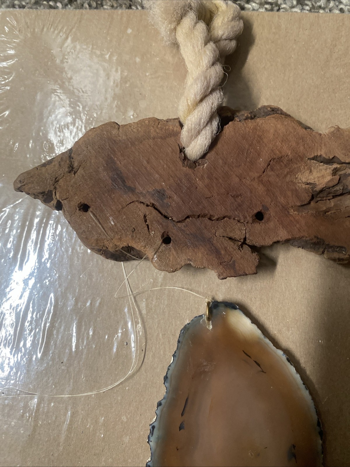 Agate Slices Hanging Chimes