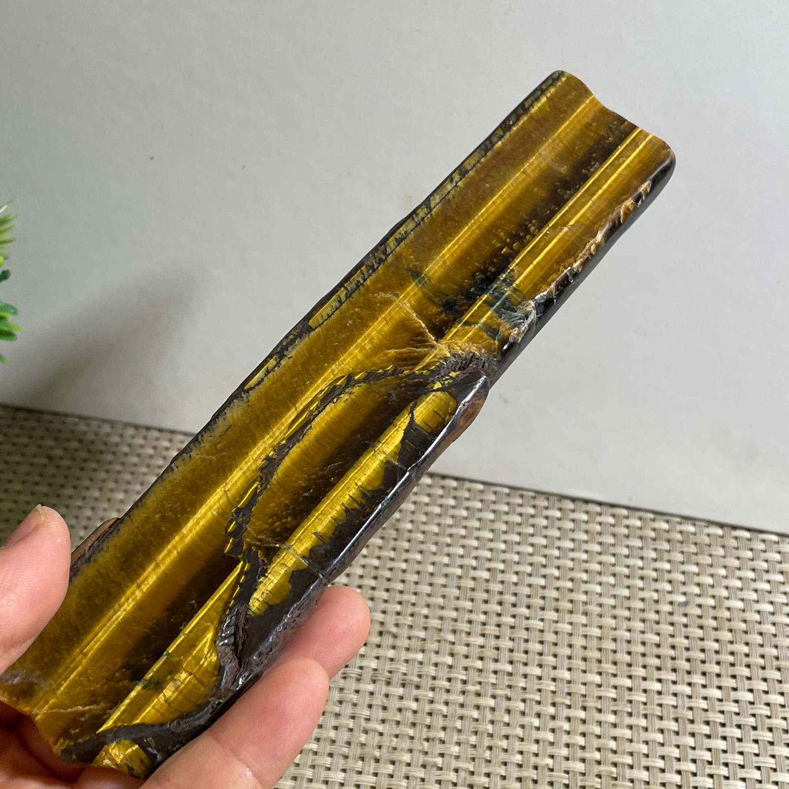 153g Natural tiger’s-eye Rough Raw Stone Rock Specimen Reiki healing