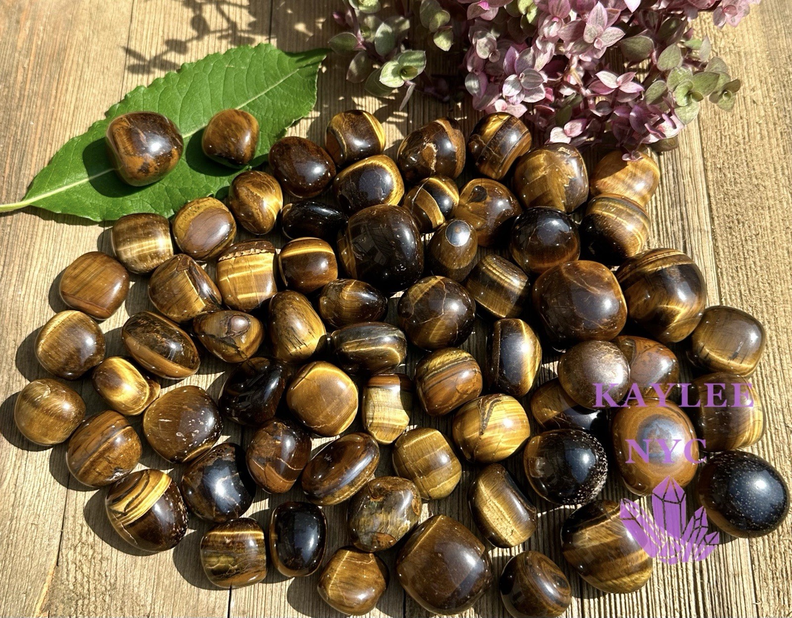 Wholesale Lot 2 Lbs Natural Tiger Eye Tumble Crystal Healing Energy