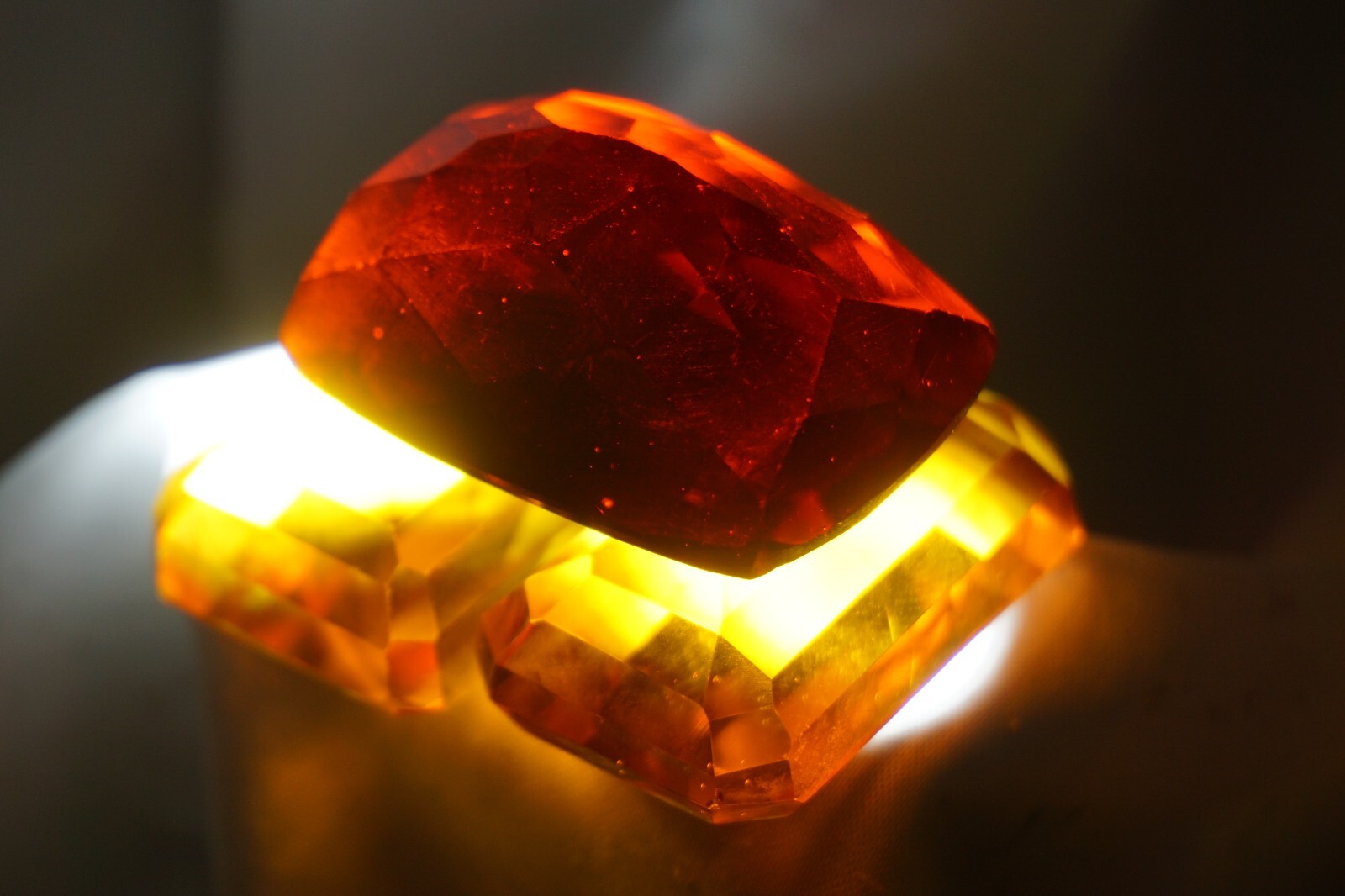 USA – Andara Crystal – Multiple Colors – 326ct – FACETED GEM (Monoatomic) #yep5