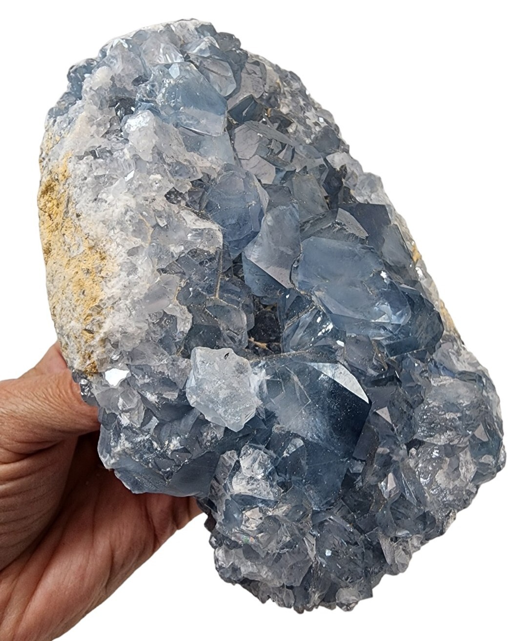 Blue Celestite Crystal Natural Specimen Madagascar 3lbs 11.6oz Angel Stone