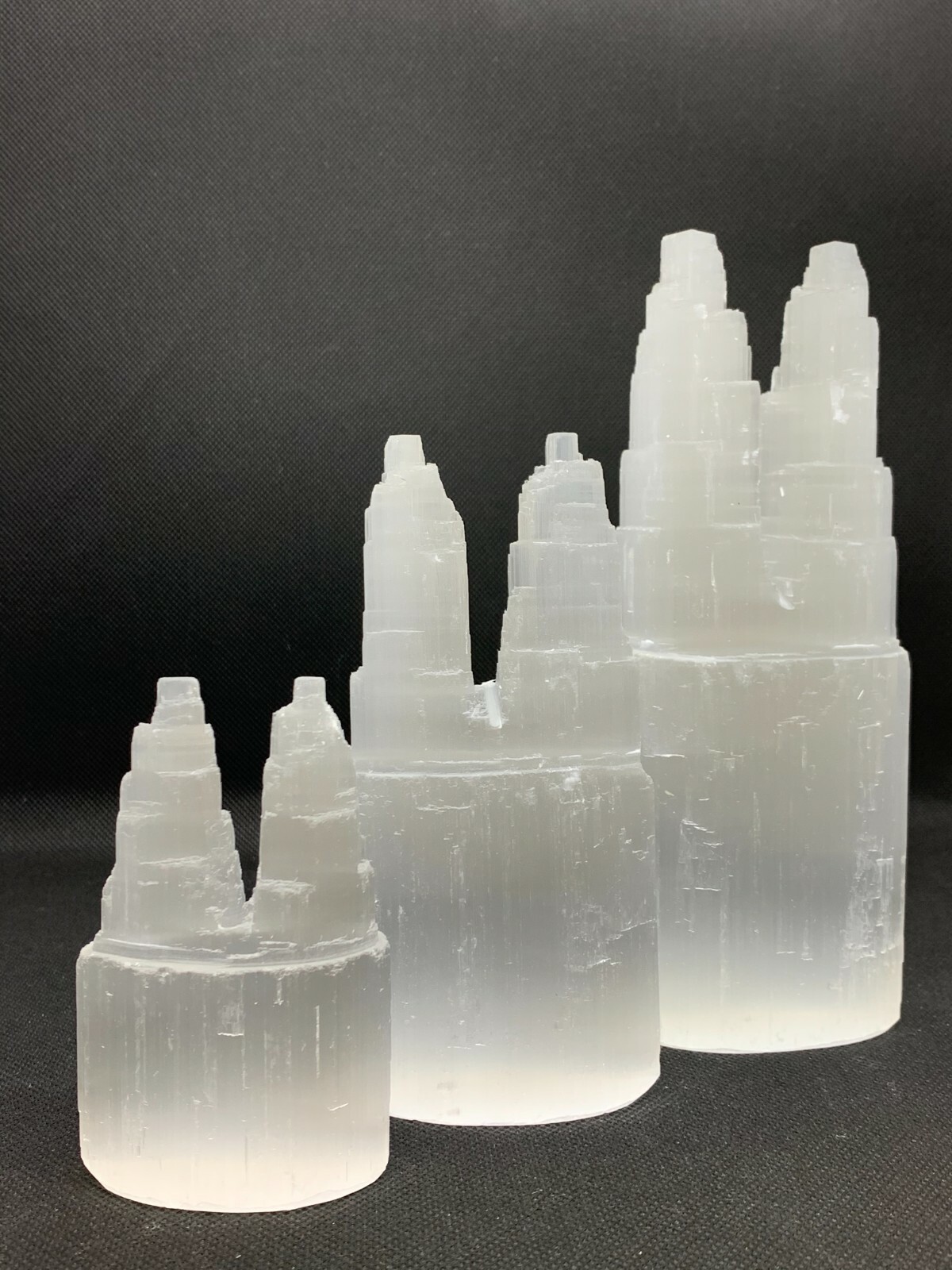 4″,6″ & 8″ Selenite Crystal Twin Tower, Protection Crystals, Pick a Size