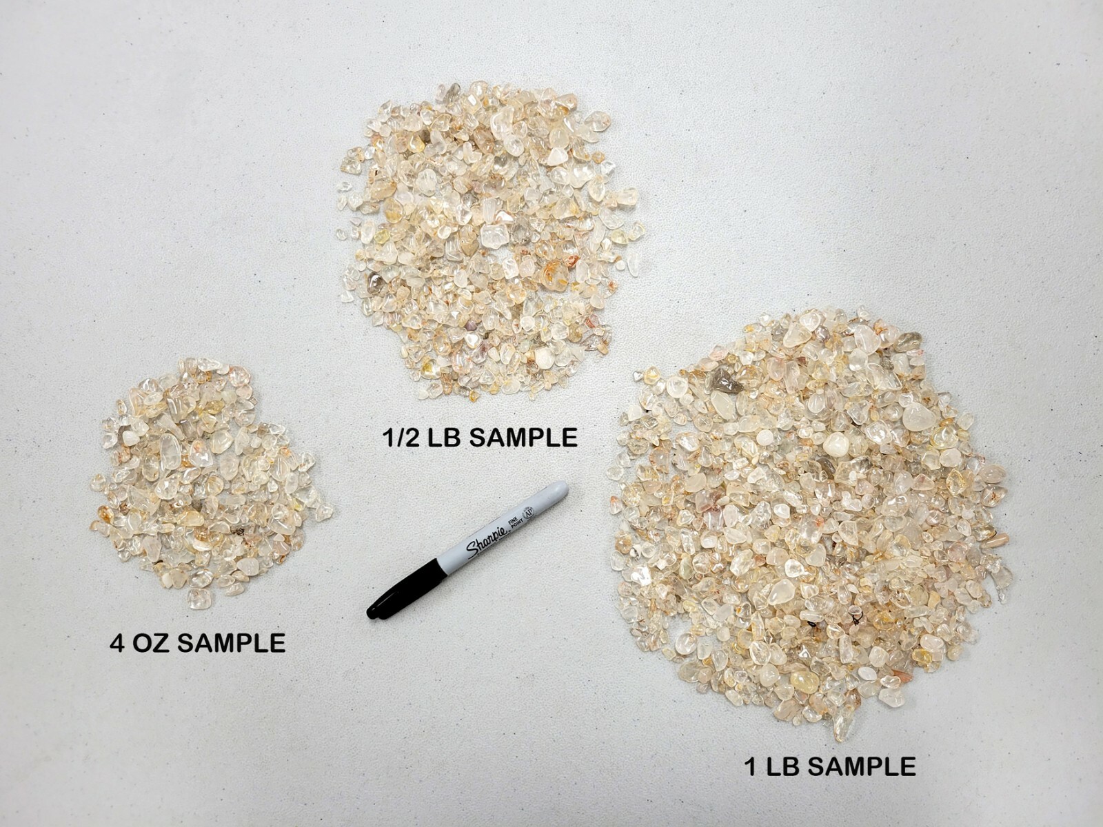 Tumbled Clear Quartz Crystal Chips Bulk, Gemstone Undrilled Crystal Beads