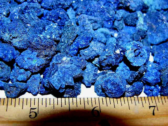 Azurite crystal roses blue natural clusters Arizona 1/4-5/8 inch 100 piece lot