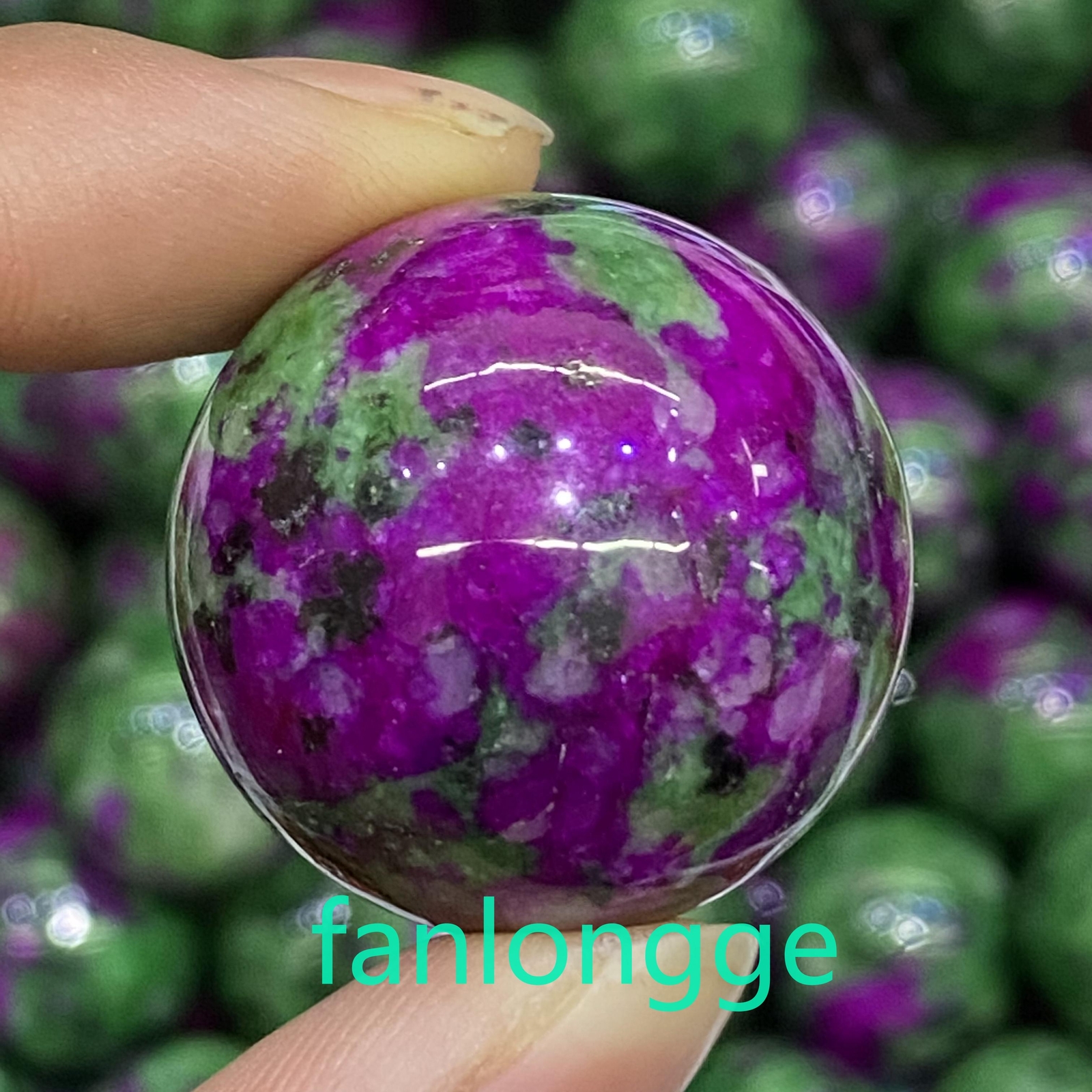 1pc Natural Zoisite Ball Quartz Crystal Sphere Reiki Healing 30mm