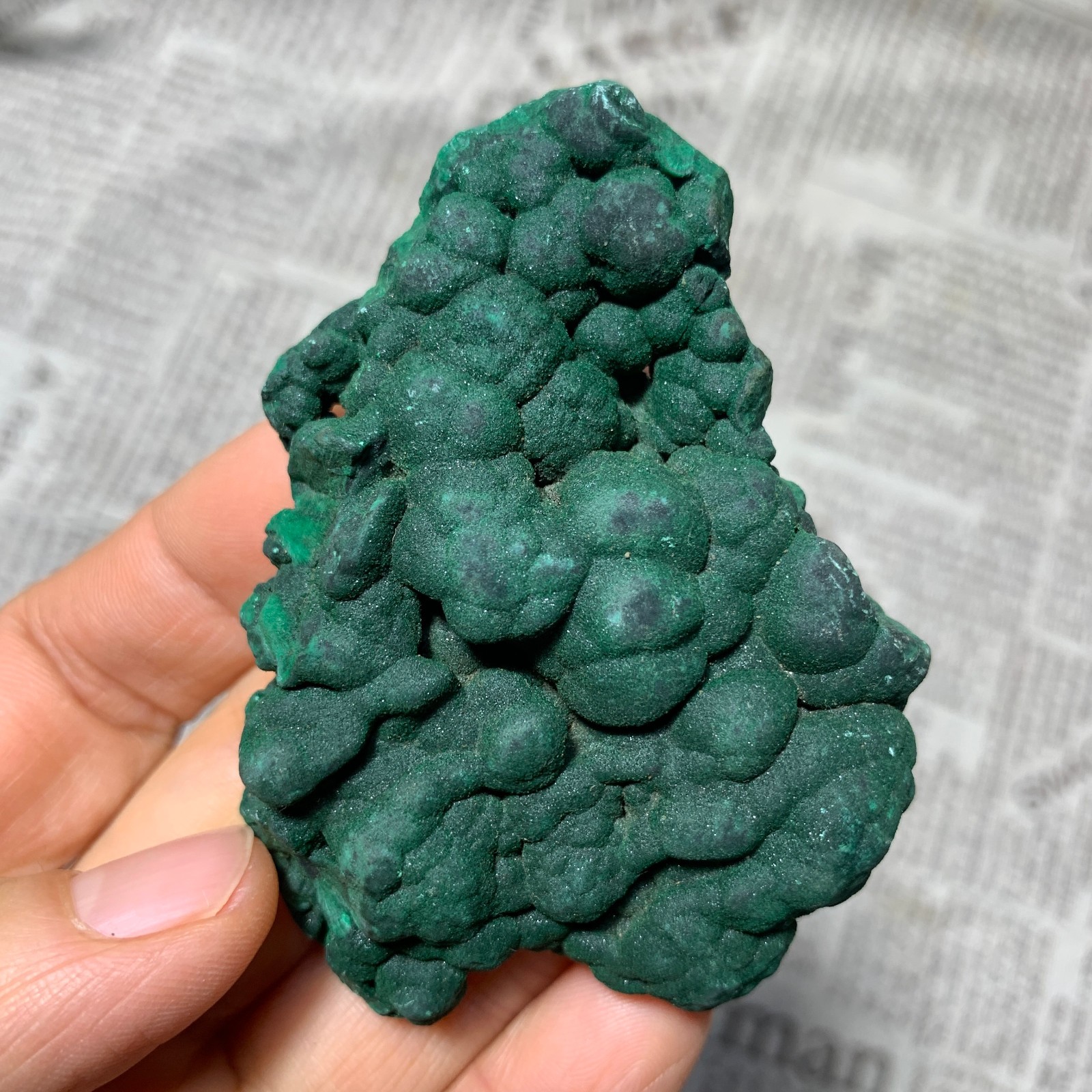 106g Natural Malachite velvet Specimen Quartz Crystal Mineral Reiki Healing