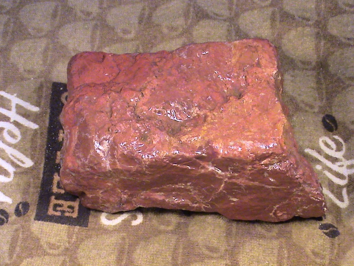 Vibrant Red Jasper Agate #R447, Solid Rough Lapidary Specimen, 3 LBS, 15 OZ