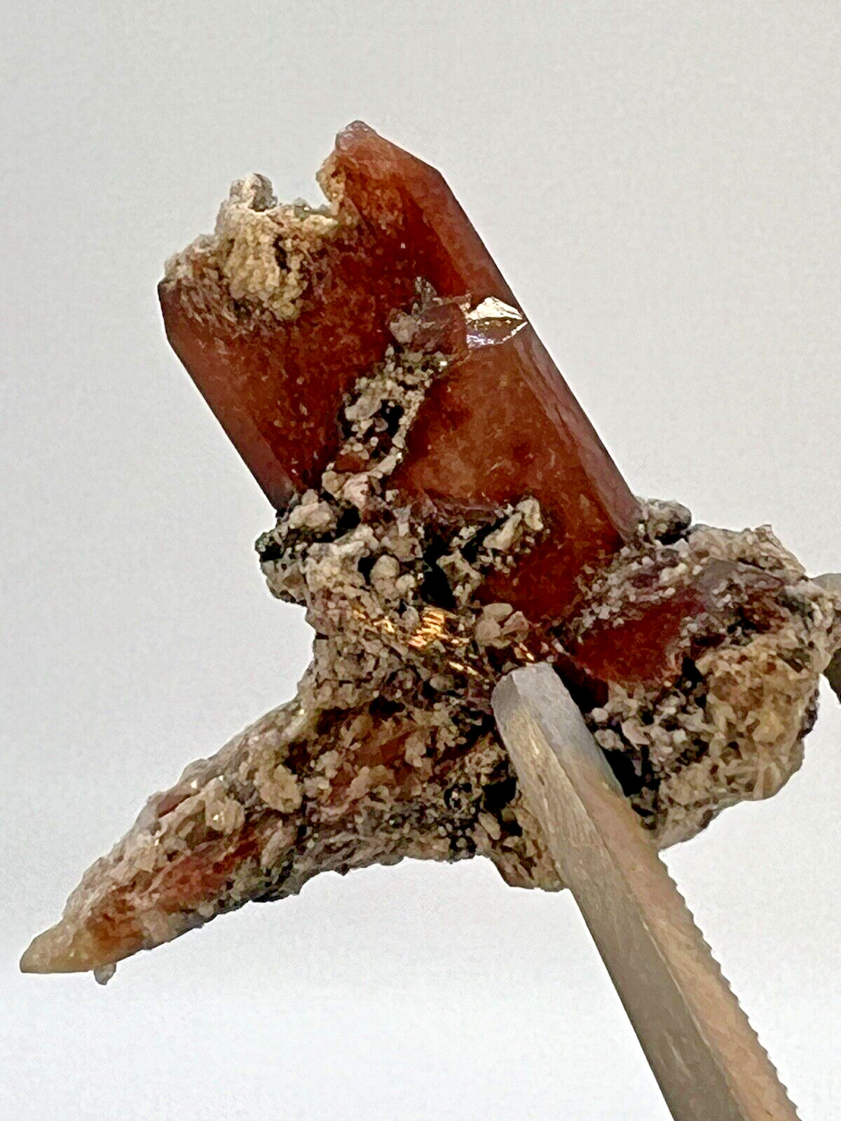 Brown Topaz – Tepetate, Villa de Arriaga, San Luis Potosí, Mexico 13.9 Cts