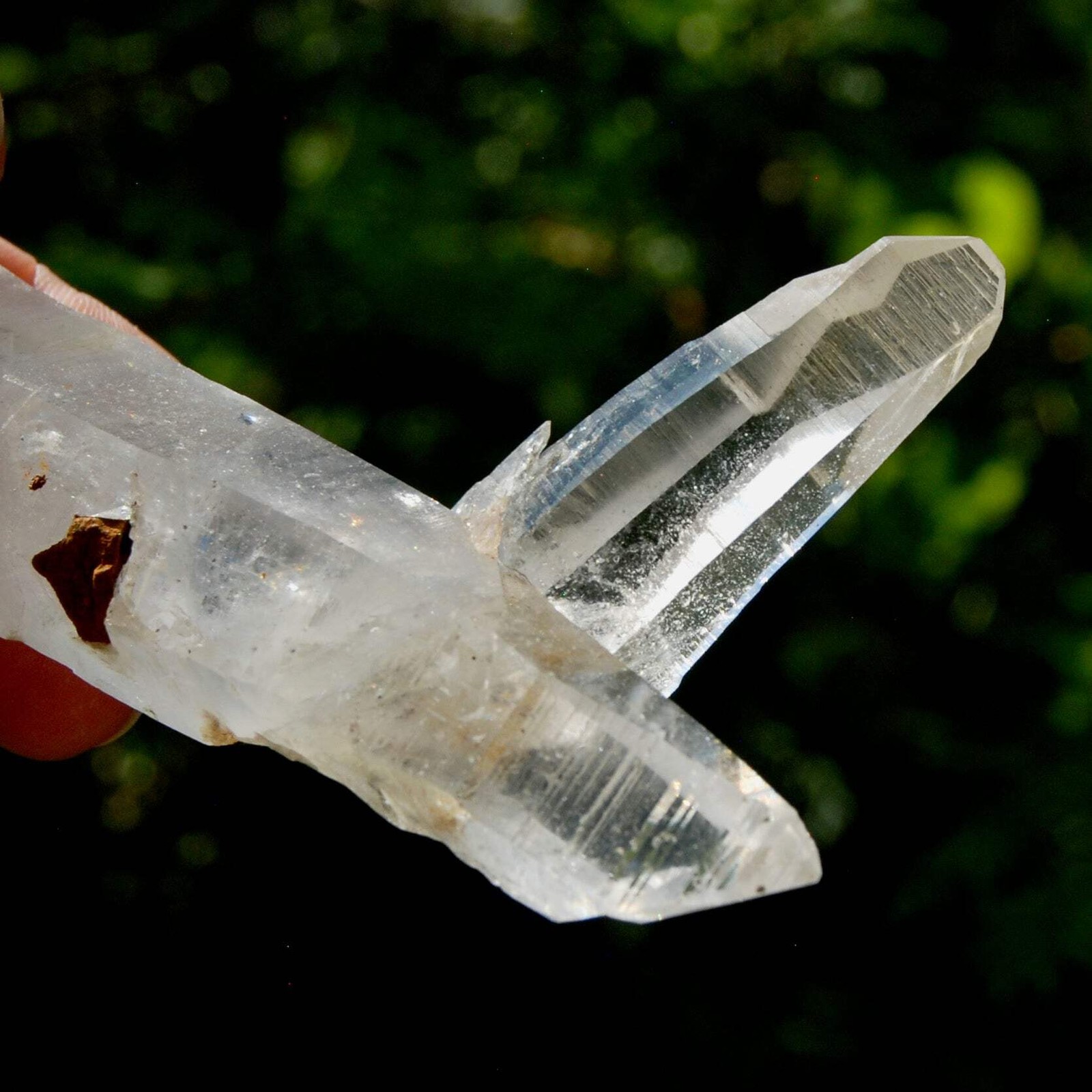 Lemurian Quartz Crystal Starbrary – 4in 106g Tantric Twin Flame Record Keeper, C