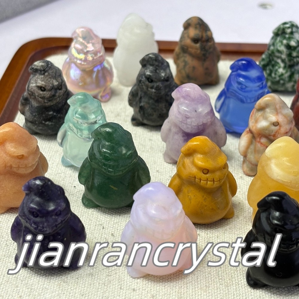 50pcs MIX Natural Quartz Crystal Skulls Carved Skull Reiki Healing Wholesale