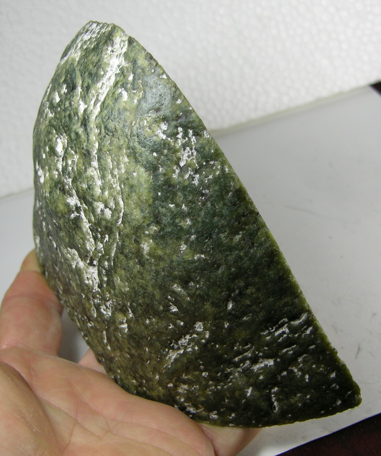 1051g Washington USA Rough Green Jade Block Chunk Specimen 2 lb 5 1/8 oz 170mm