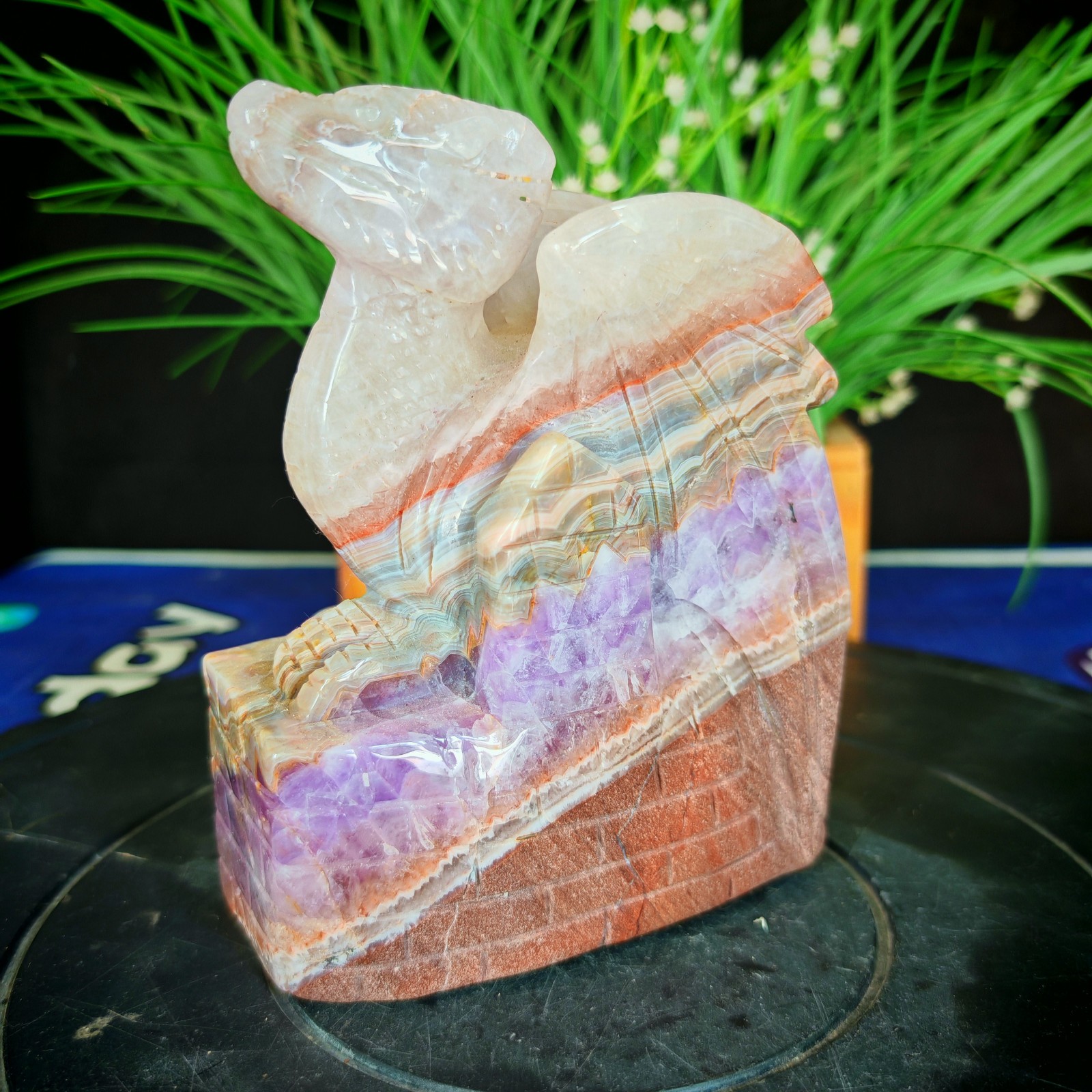 4.62LBTop natural crystal hand carved therapeutic artwork2.10kg