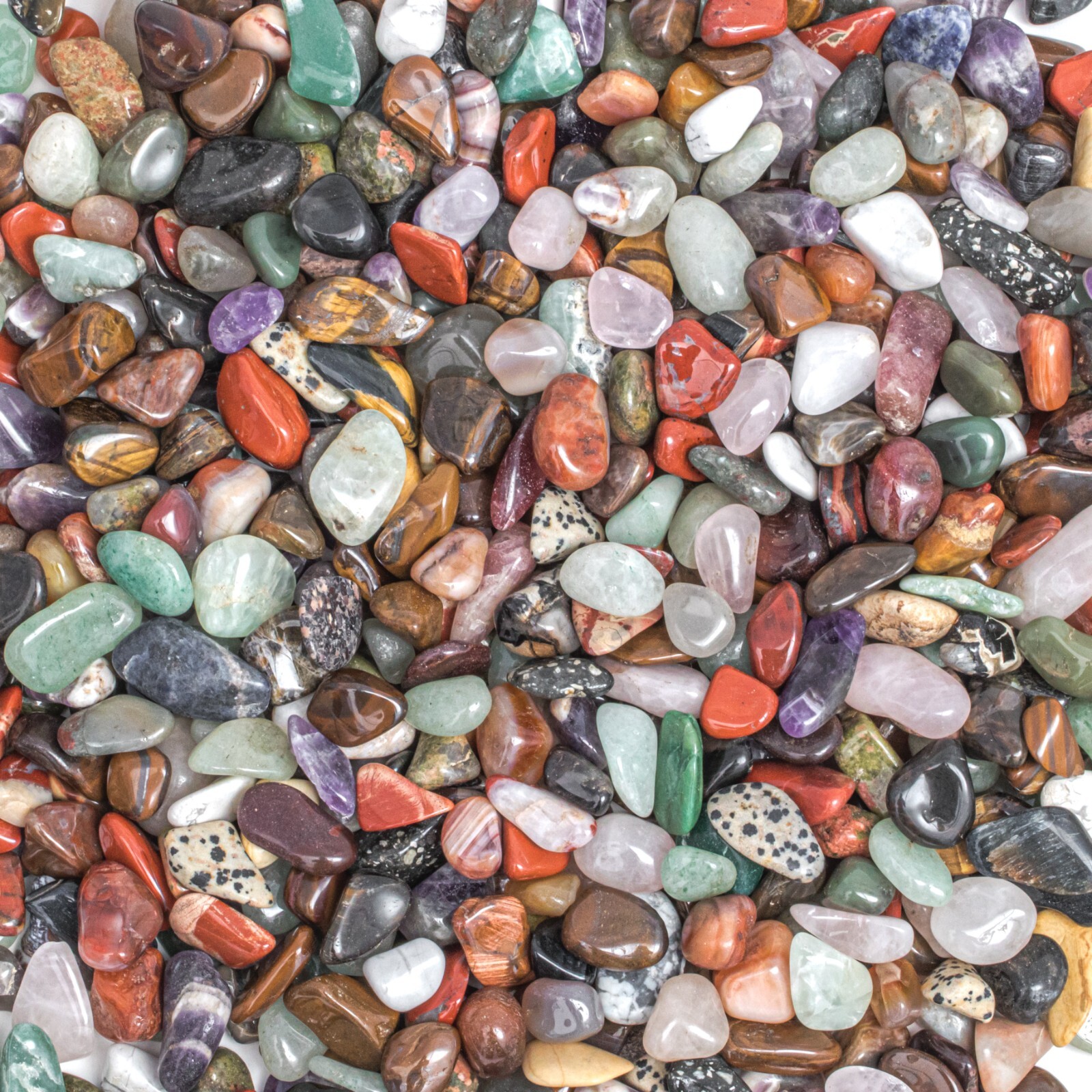 1/2 lb Small Tumbled South Africa Assorted Mix Gemstone Crystals Bulk Gems Rocks