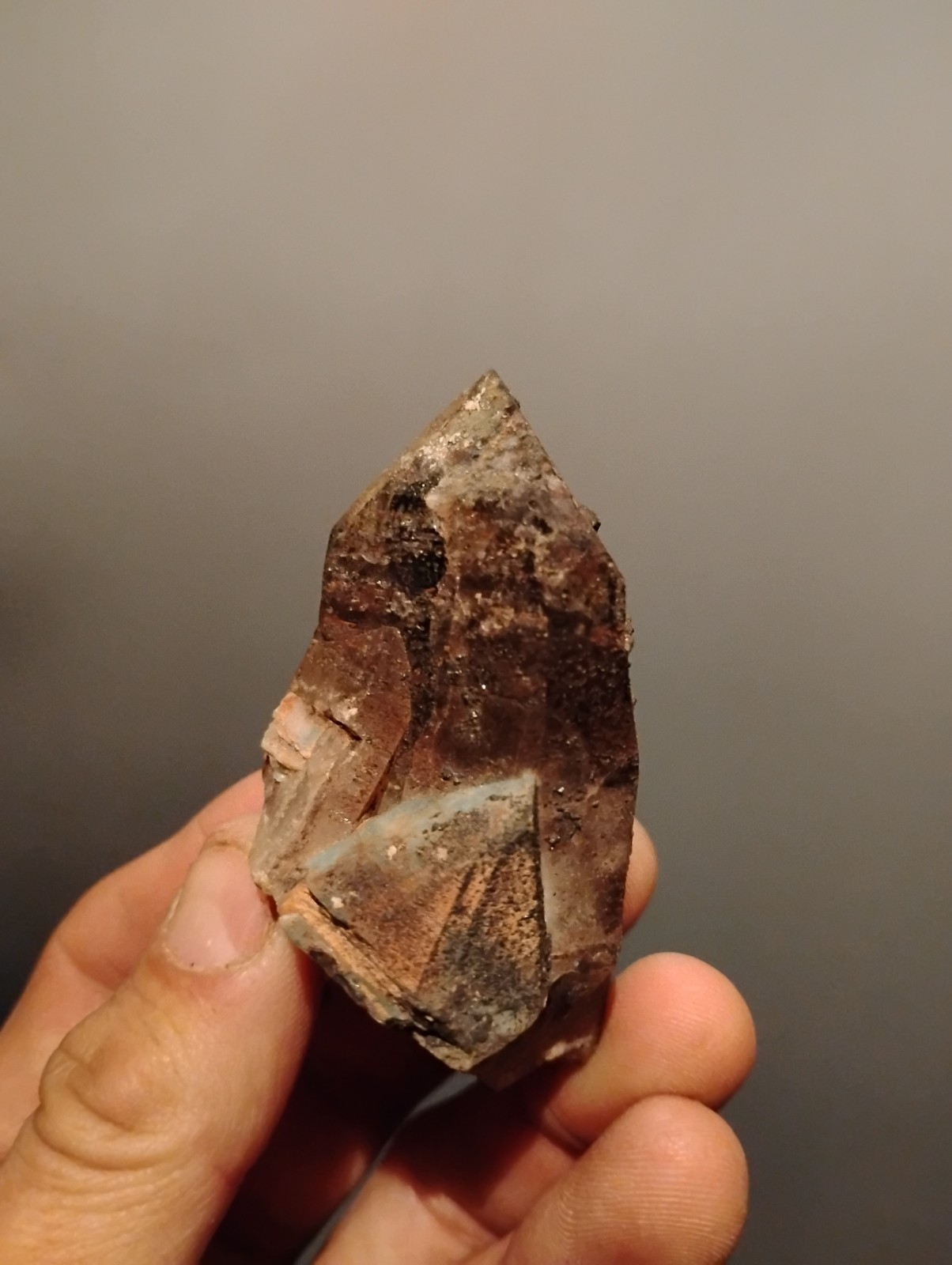 Natural Smoky Amazonite goethite combo, Approx. 2.5 Inches