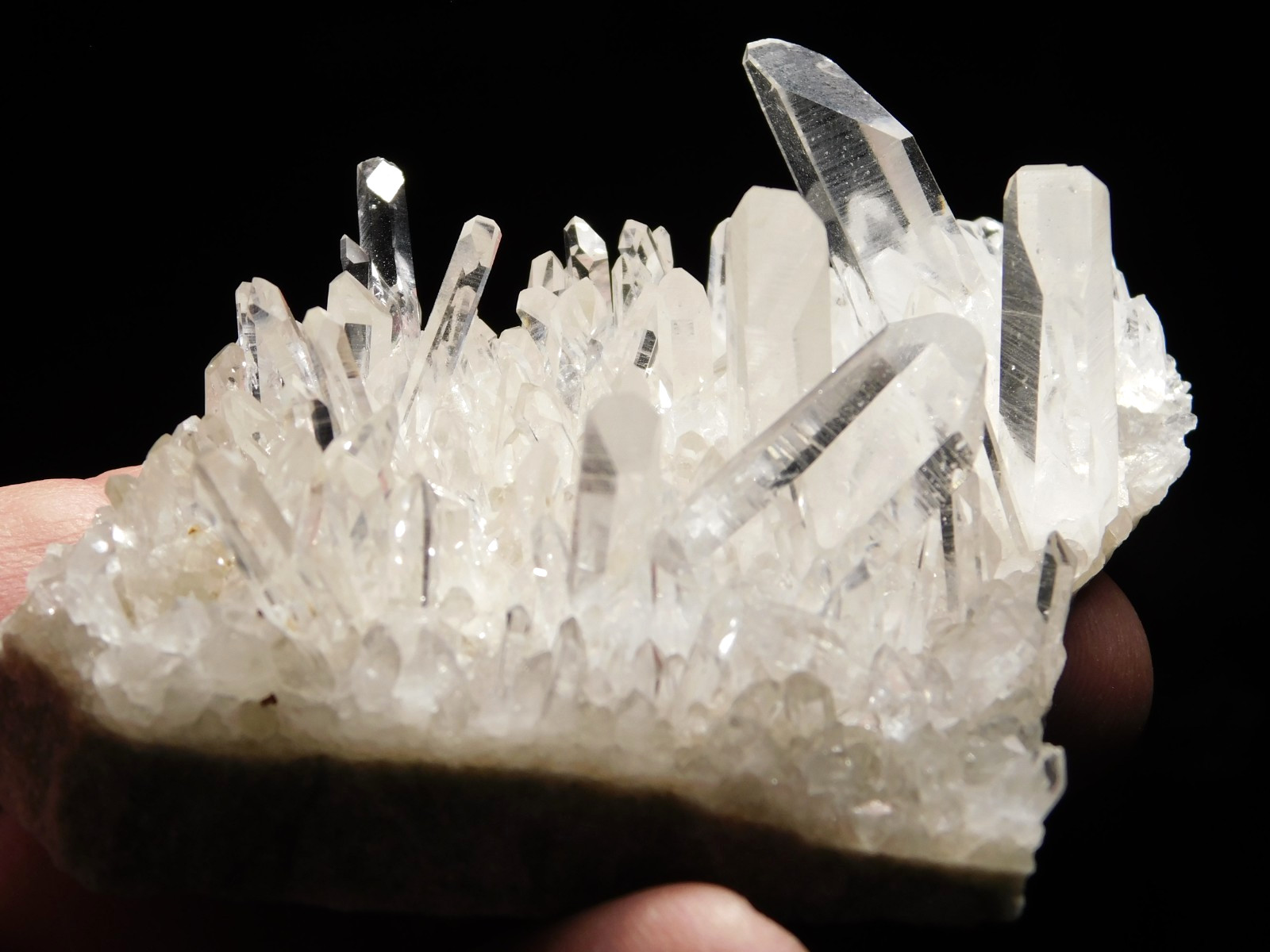 SUPER! TRANSLUCENT Quartz Crystal Cluster Collier Creek ARKANSAS 93.3gr