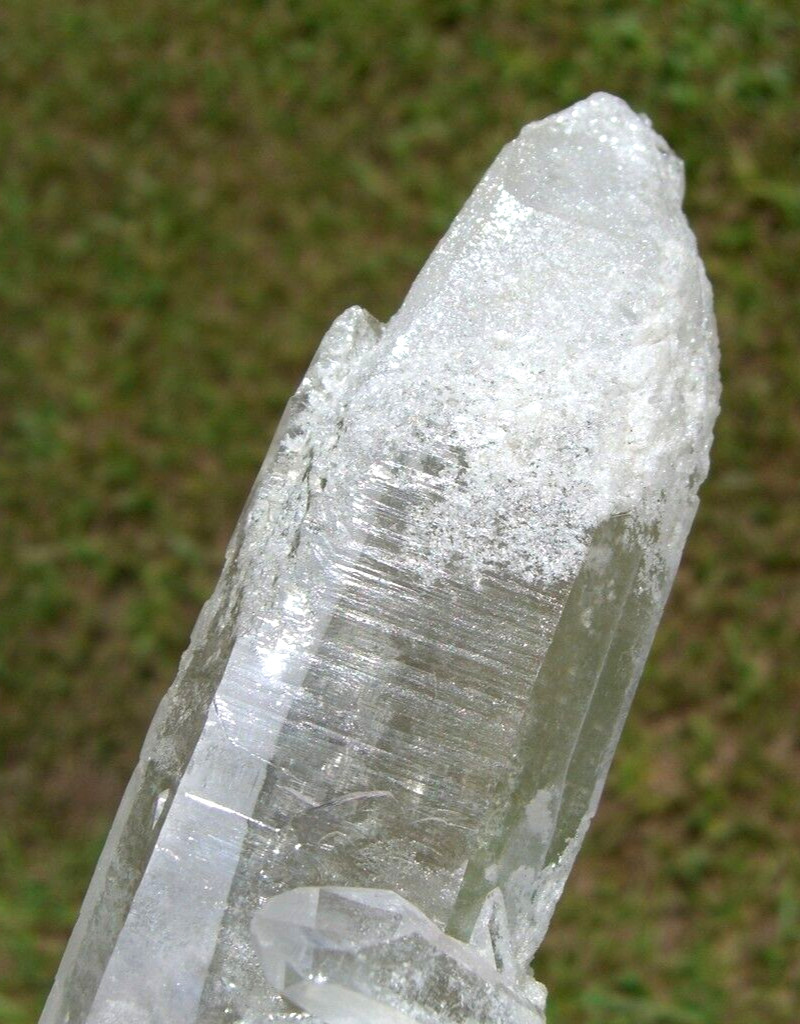 LEMURIAN Laser Quartz Crystal Point a Natural Frosted Beauty and Rare Formation