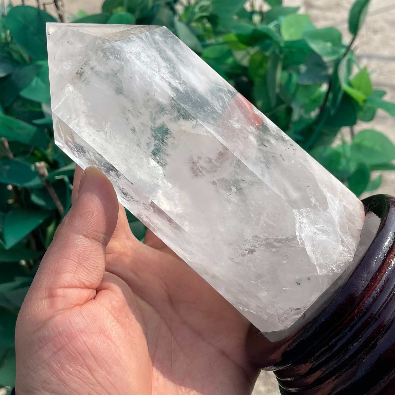 ALL 2.8LB Natural clear quartz Blue needle obelisk crystal point healing G6961