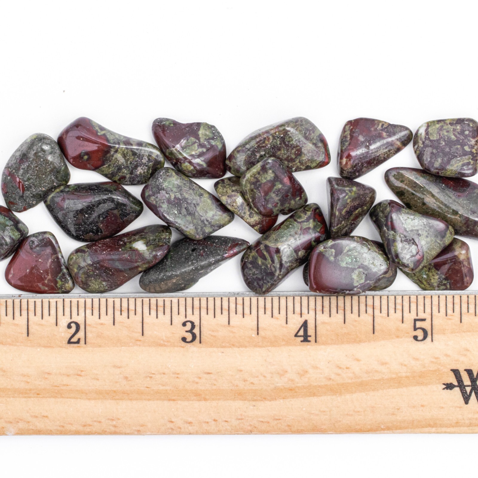 50g Tumbled Dragons Blood Jasper Gemstone Crystals 15-20 Stones Bulk Gems Rocks