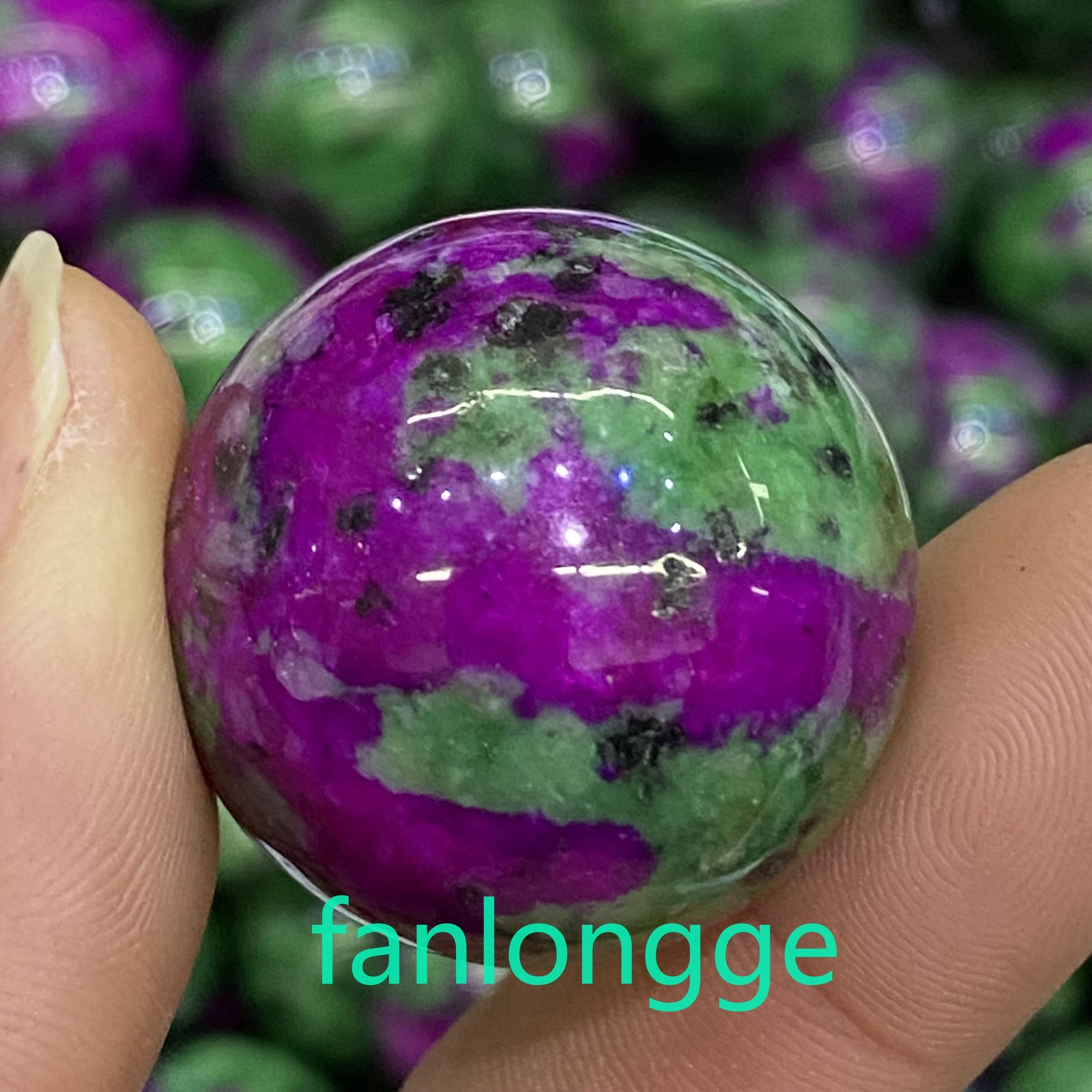 1pc Natural Zoisite Ball Quartz Crystal Sphere Reiki Healing 30mm