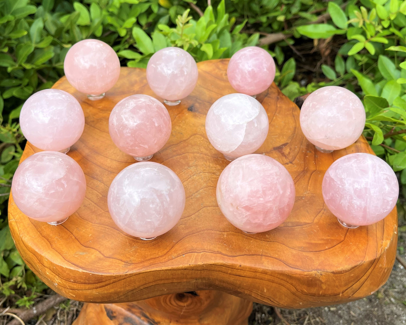 Rose Quartz Crystal Sphere LARGE 2″ Sphere + Stand, A Quality Rose Quartz Sphere