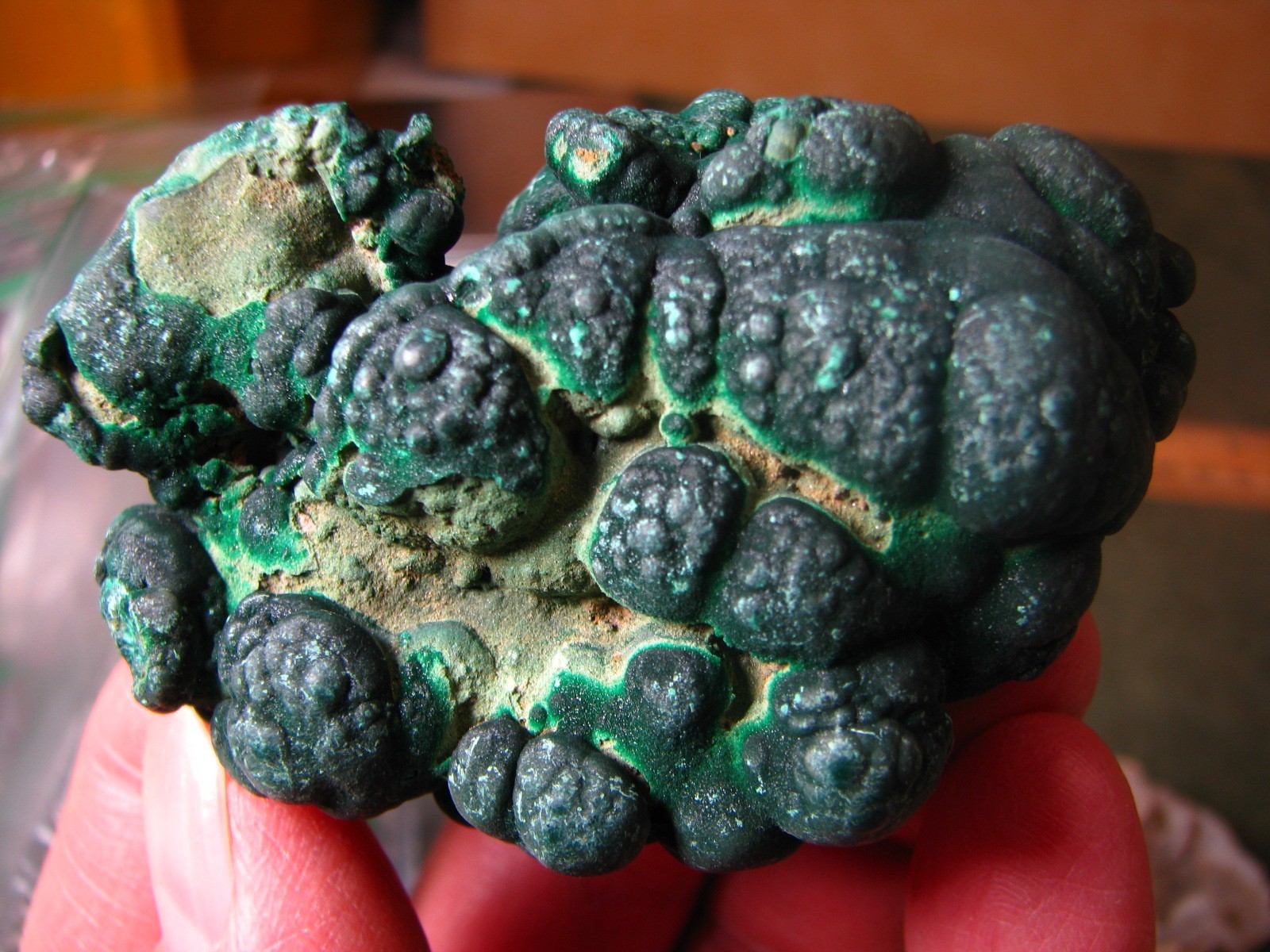 1/3lb 3×2.1×1.8inchs MALACHITE CLUSTER ROUGH JIANGSU 172g CHINA #203