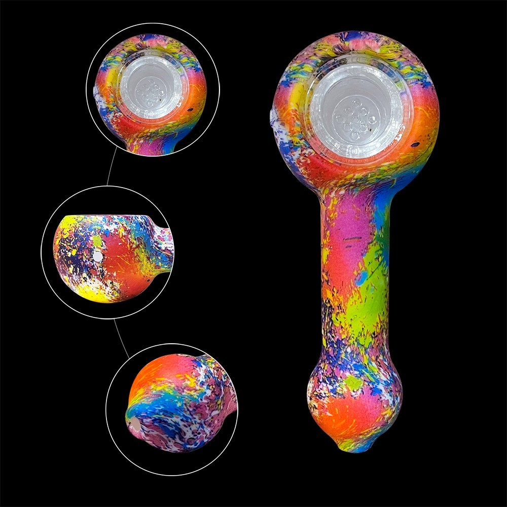 Silicone Pipe For Tobacco Silicone Bowl Smoking Pipe Glass Bowl
