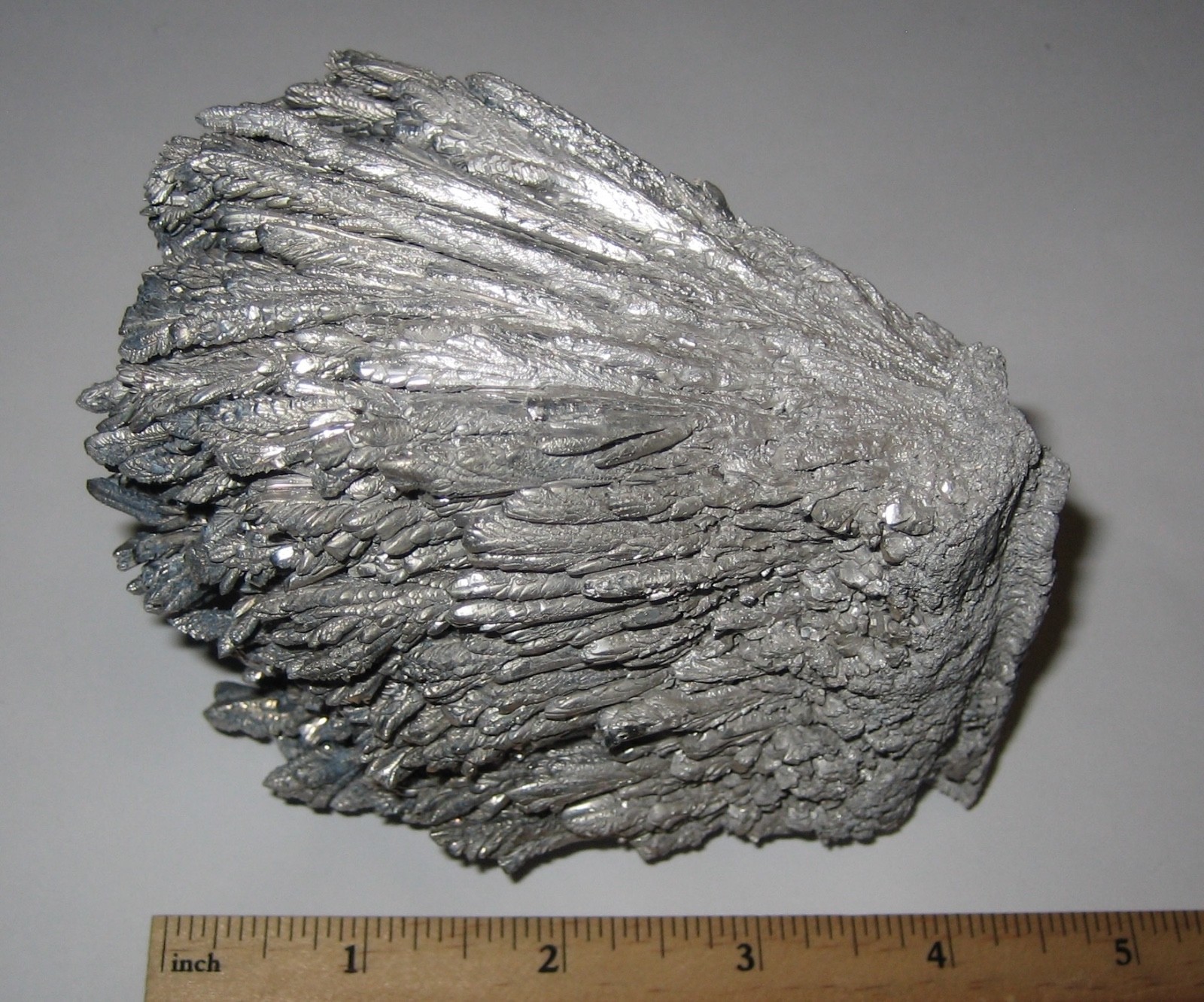 3.6″ x 3″ RARE LAB GROWN MAGNESIUM CRYSTAL MINERAL METAL CLUSTER ~ 345.1grams *A