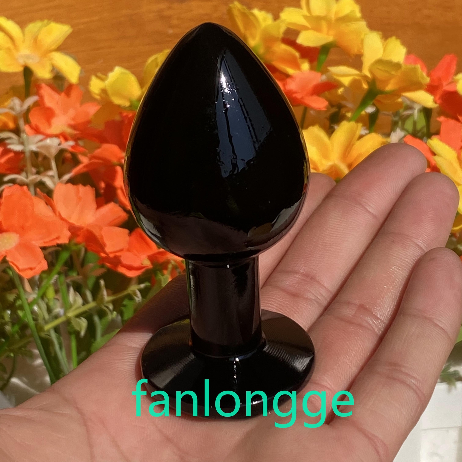 wholesale 3.2″ Natural Obsidian Crystal Massage Yoni Wand for Women Gift 1pcs