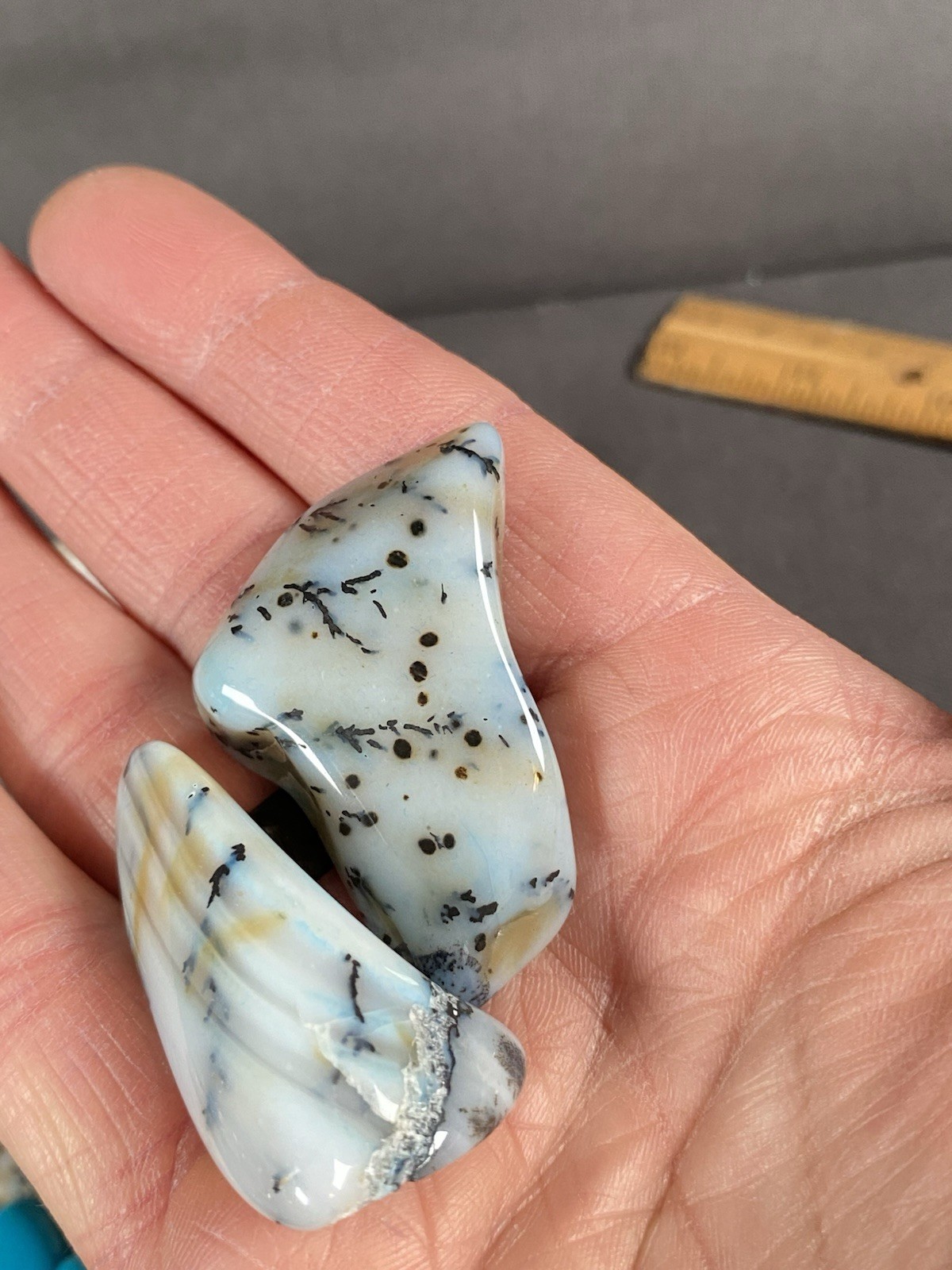 Vintage Turquoise Stone Rocks, Set Of Multiple Types Of Stone