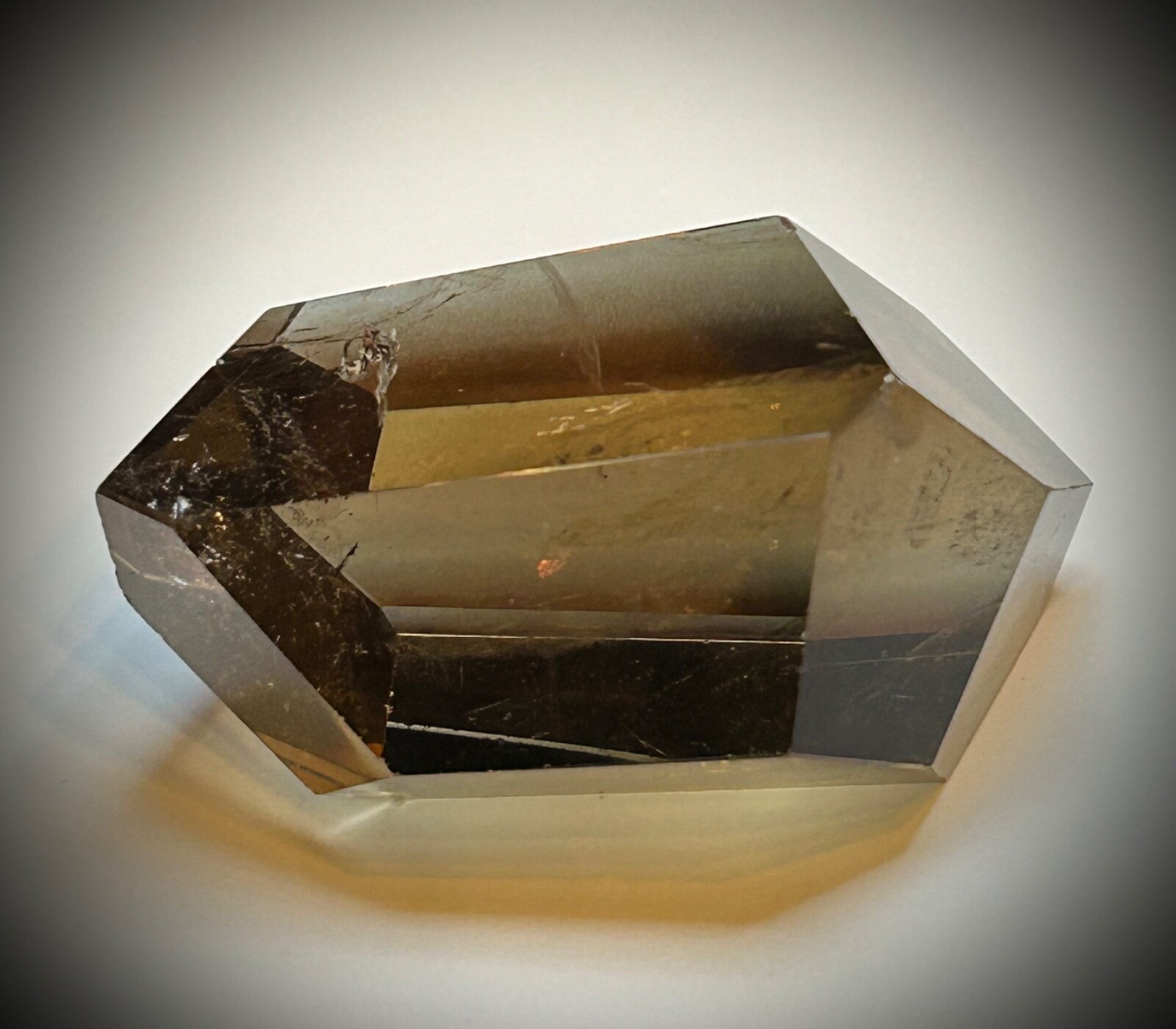 3″ High Clarity Smoky Citrine Geometric Freeform 6.2oz