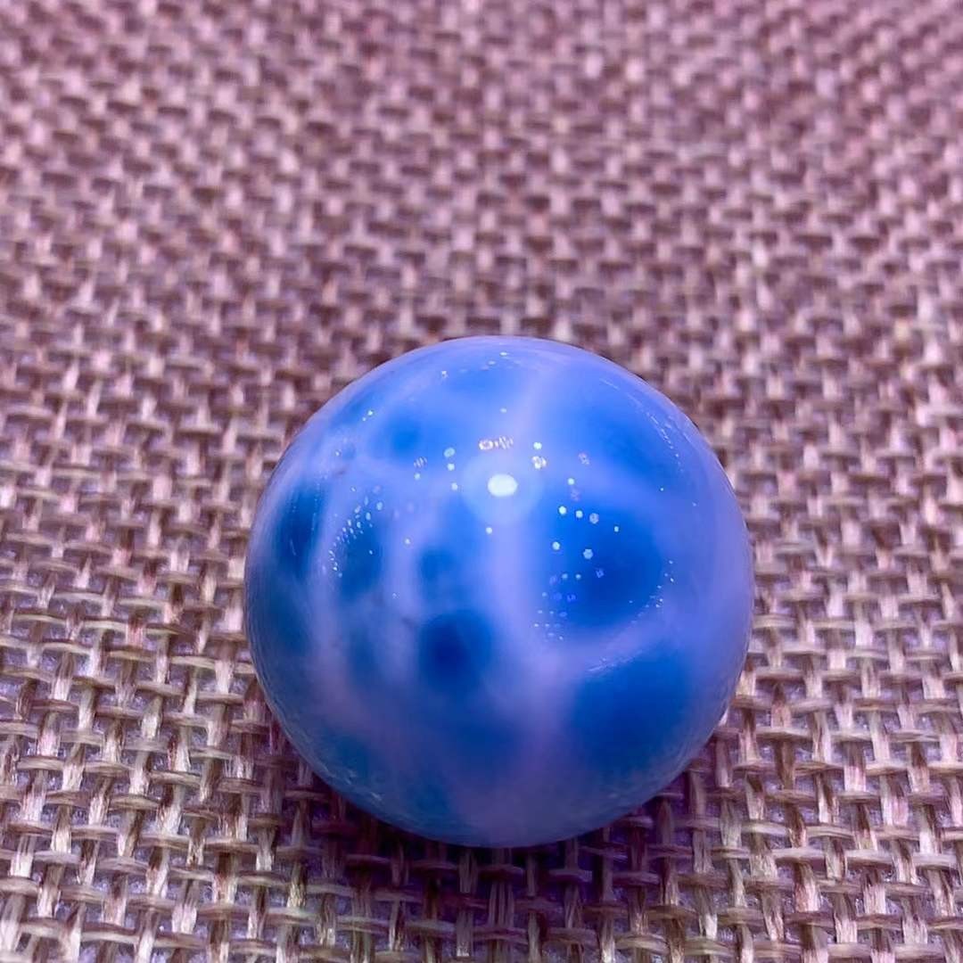 20mm Natural Larimar Gemstone sphere quartz polished ball porose Reiki energy