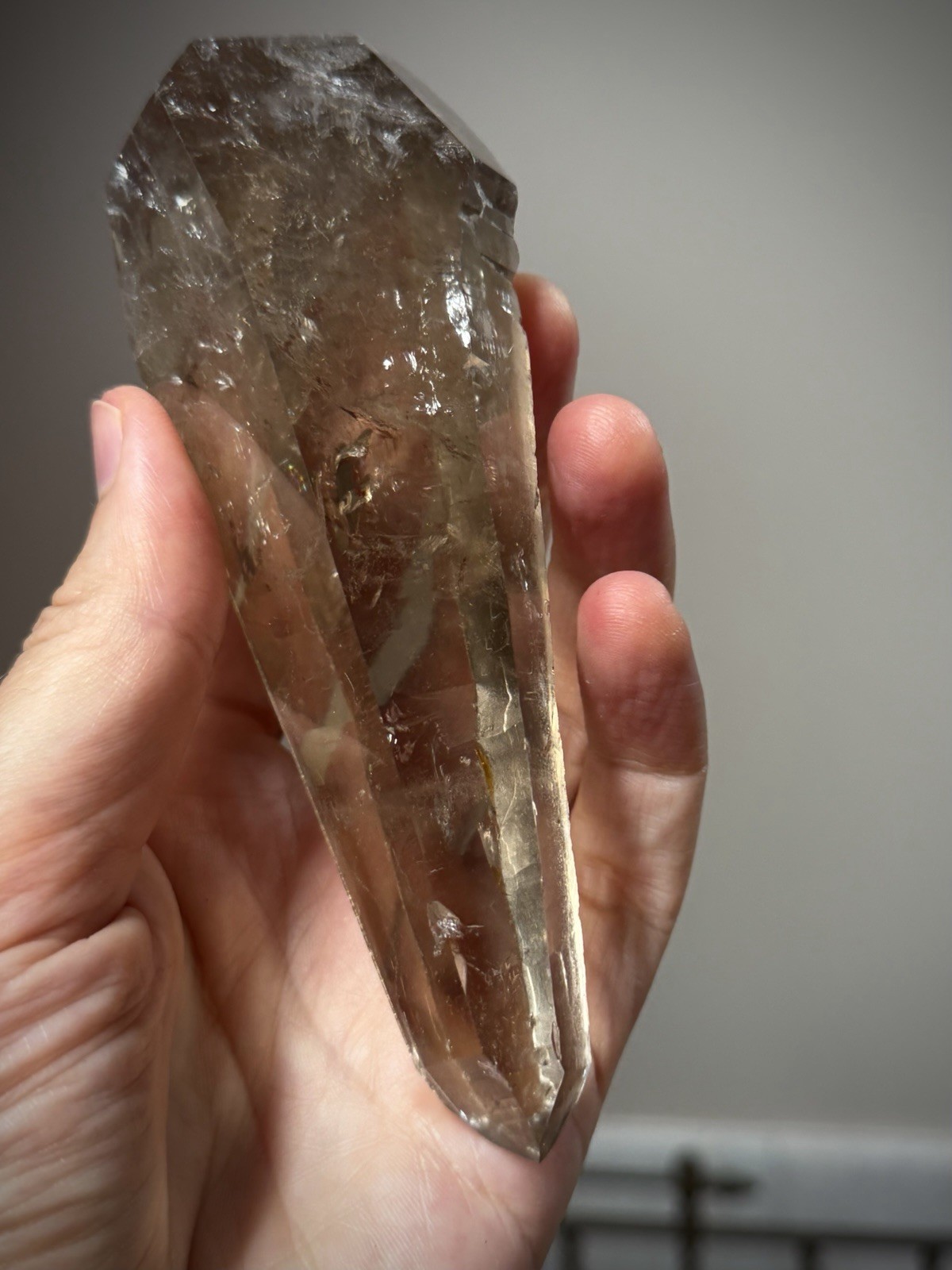 Natural Smoky Quartz Crystal Lemurian Quartz Crystal Brazil Quartz