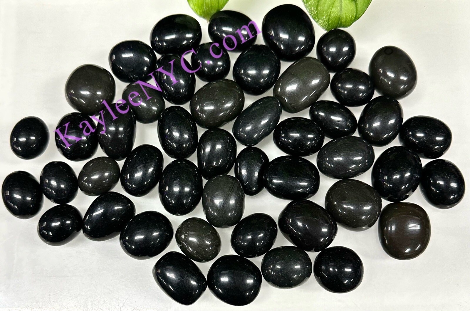 Wholesale Lot 2 Lbs Natural Obsidian Tumble Healing Energy