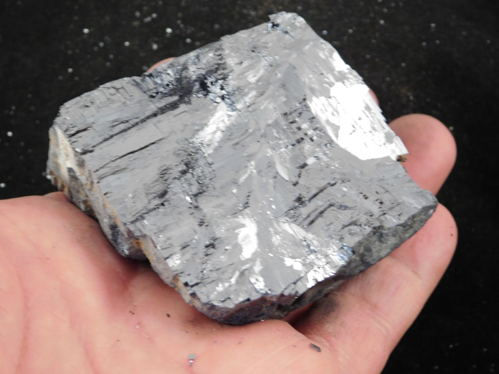 BIG! Super Heavy! Stepped GALENA Crystal CUBE 100% Natural Missouri 640gr