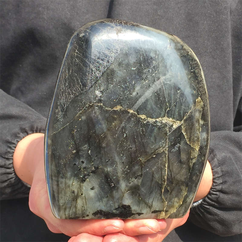 1.69kg Natural Labradorite Quartz Crystal Spectrolite Mineral Reiki healing