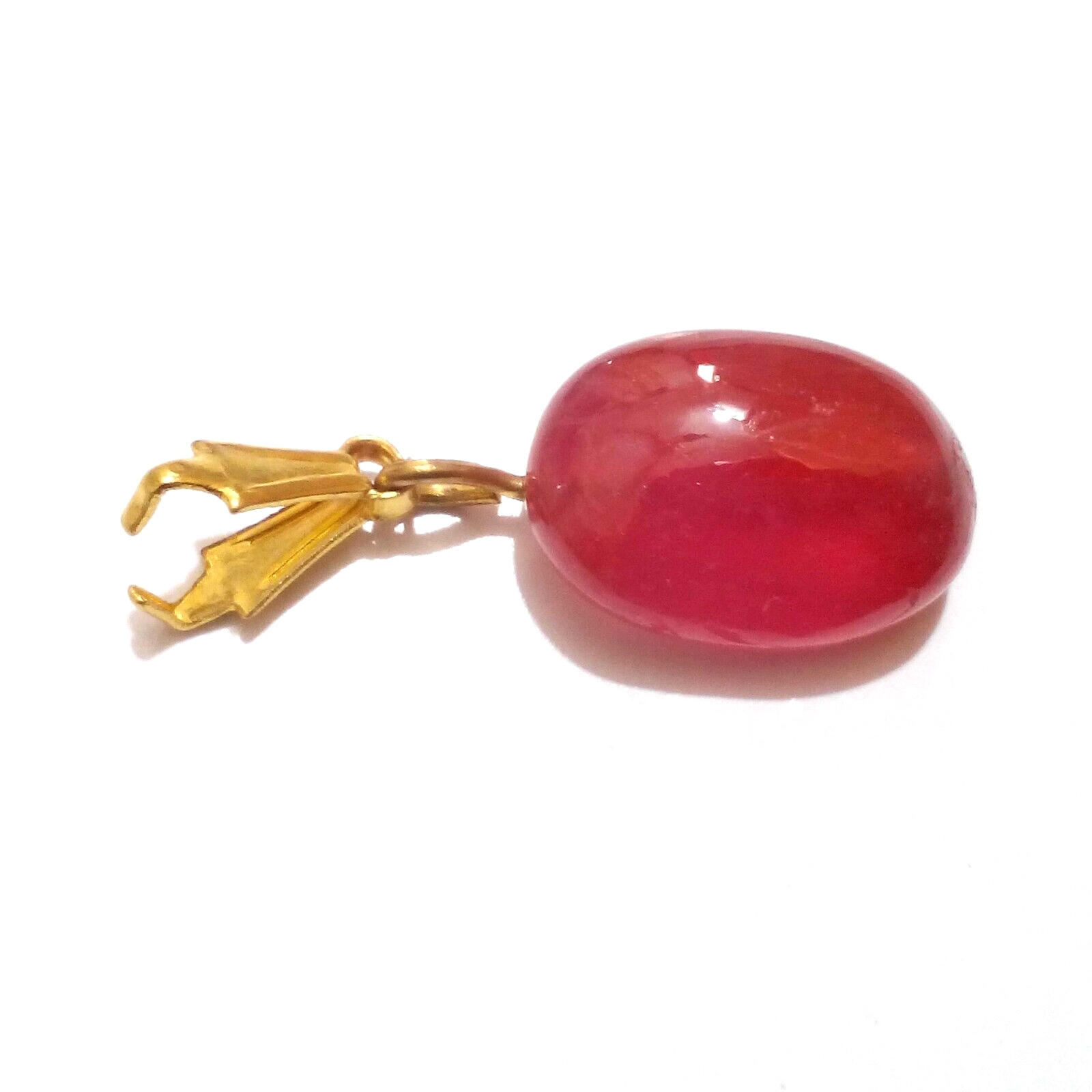 Attractive Red Ruby Drill Tumble Beads Cabochon 8.55 Crt Adorable Loose Gemstone