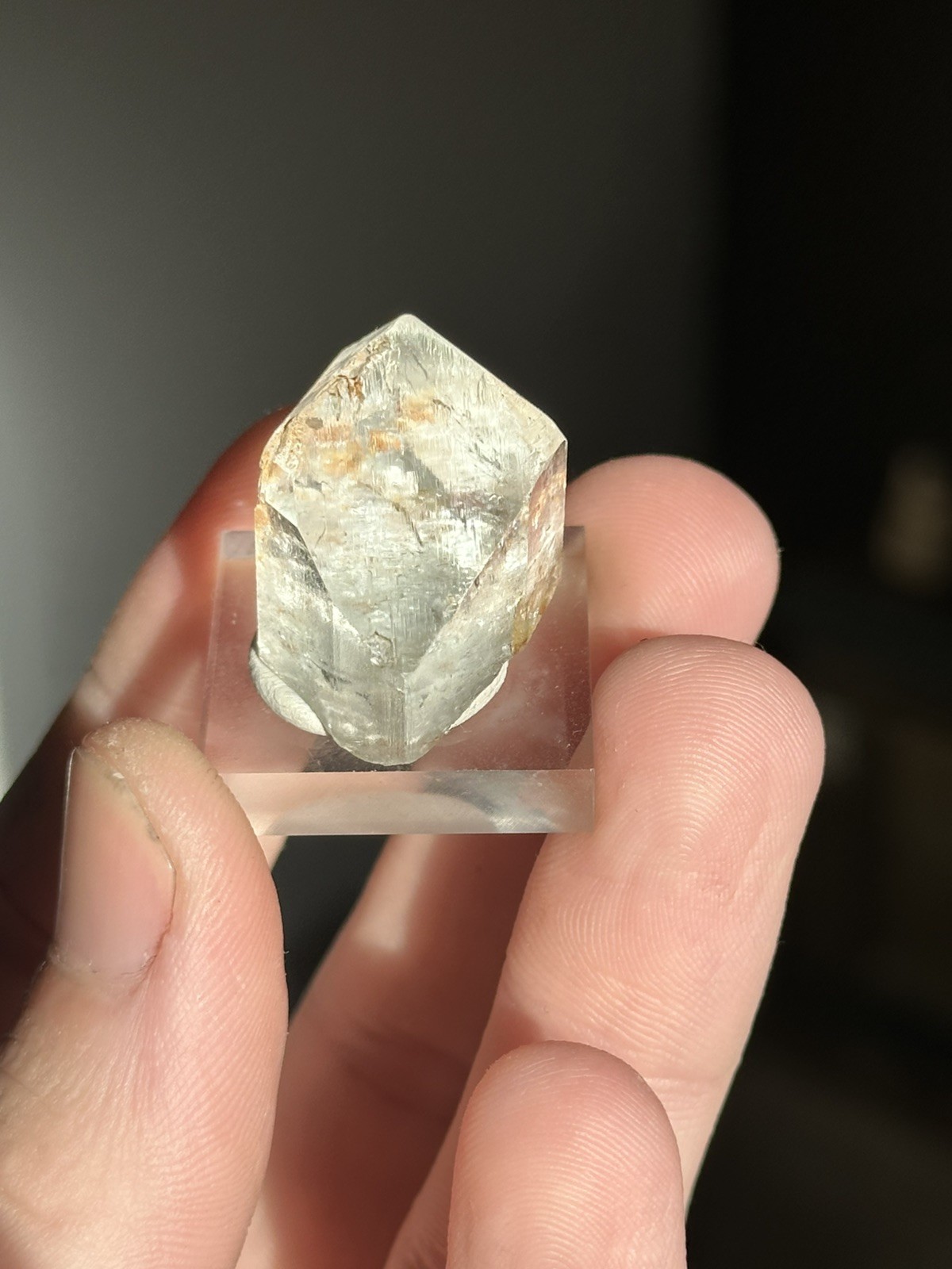 Clear Etched Topaz (16.6g), Innot Hot Springs, Qld, Australia.