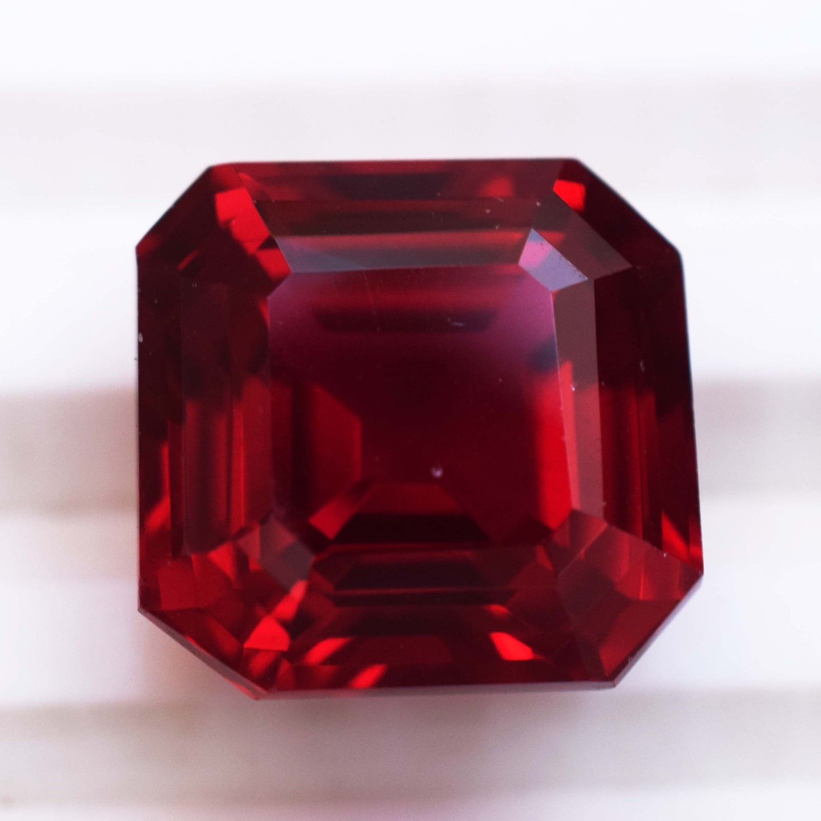 Burmese 14.30 CT Natural Red Ruby Octagon Cut Flawless Certified Loose Gemstone