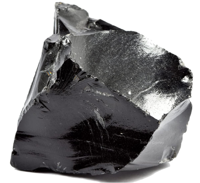 Black Obsidian Raw Crystal Large 1.25-2in Natural Rough Healing Stone Reiki