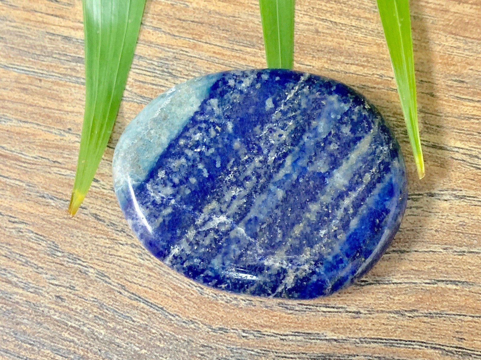Lapis Palm Stone Soap Lapis Lazuli Smooth Stone Flat Specimen Reiki Chakra
