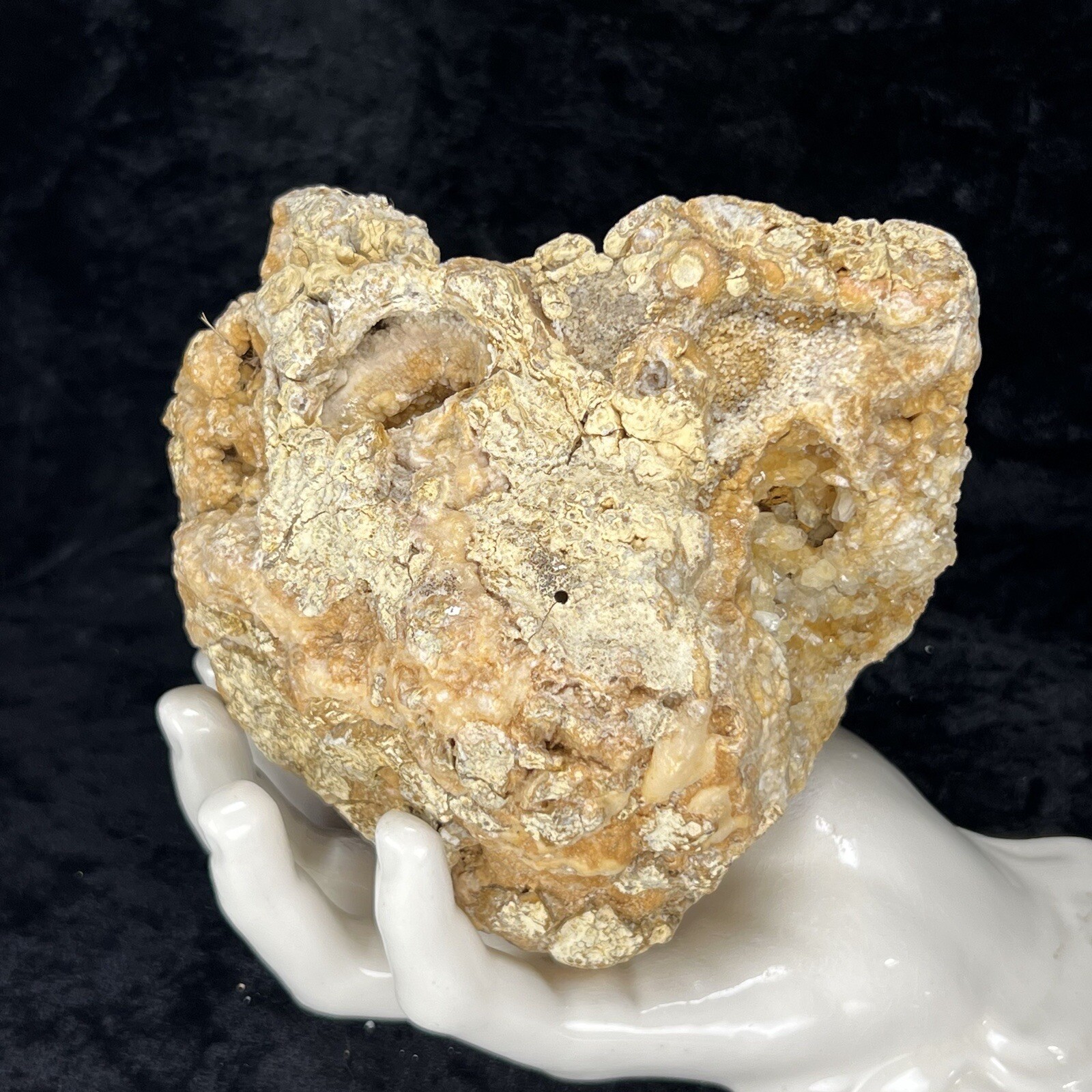 5” GEODE Golden Healer Iron Oxide Citrine Quartz Crystal Cluster Kentucky 2.9Lb
