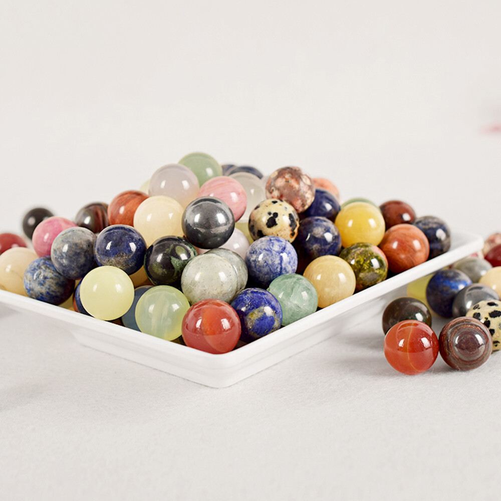 20MM Natural Crystal Sphere Round Ball Gemstone Healing Globe Chakra Palm Stone