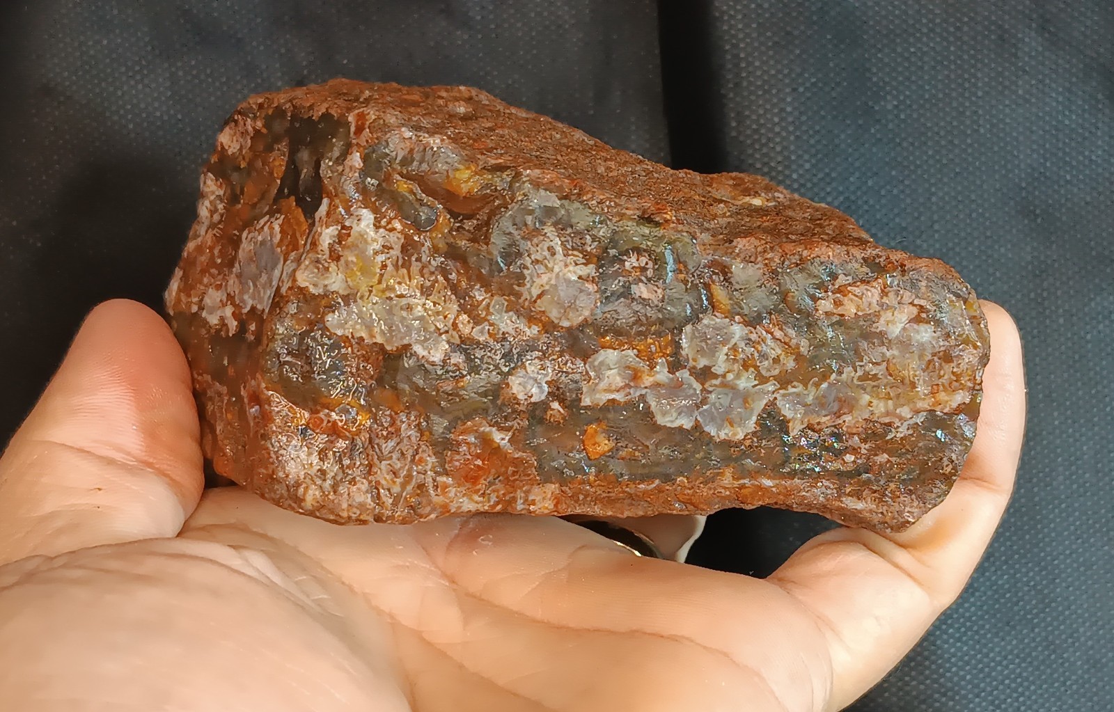 555g/1.22lb uncut turkish agate stone rough, gemstone, customs duty included