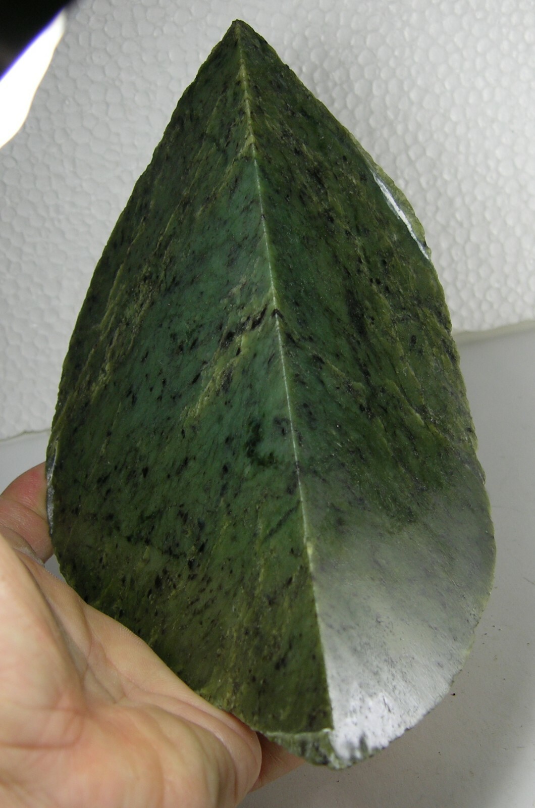 1051g Washington USA Rough Green Jade Block Chunk Specimen 2 lb 5 1/8 oz 170mm