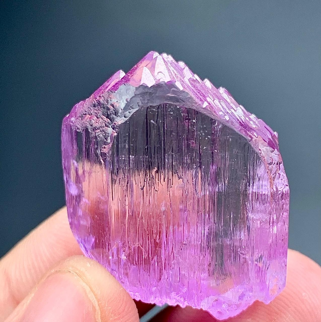 80 Carat Natural Pink Kunzite Crystal From Afghanistan