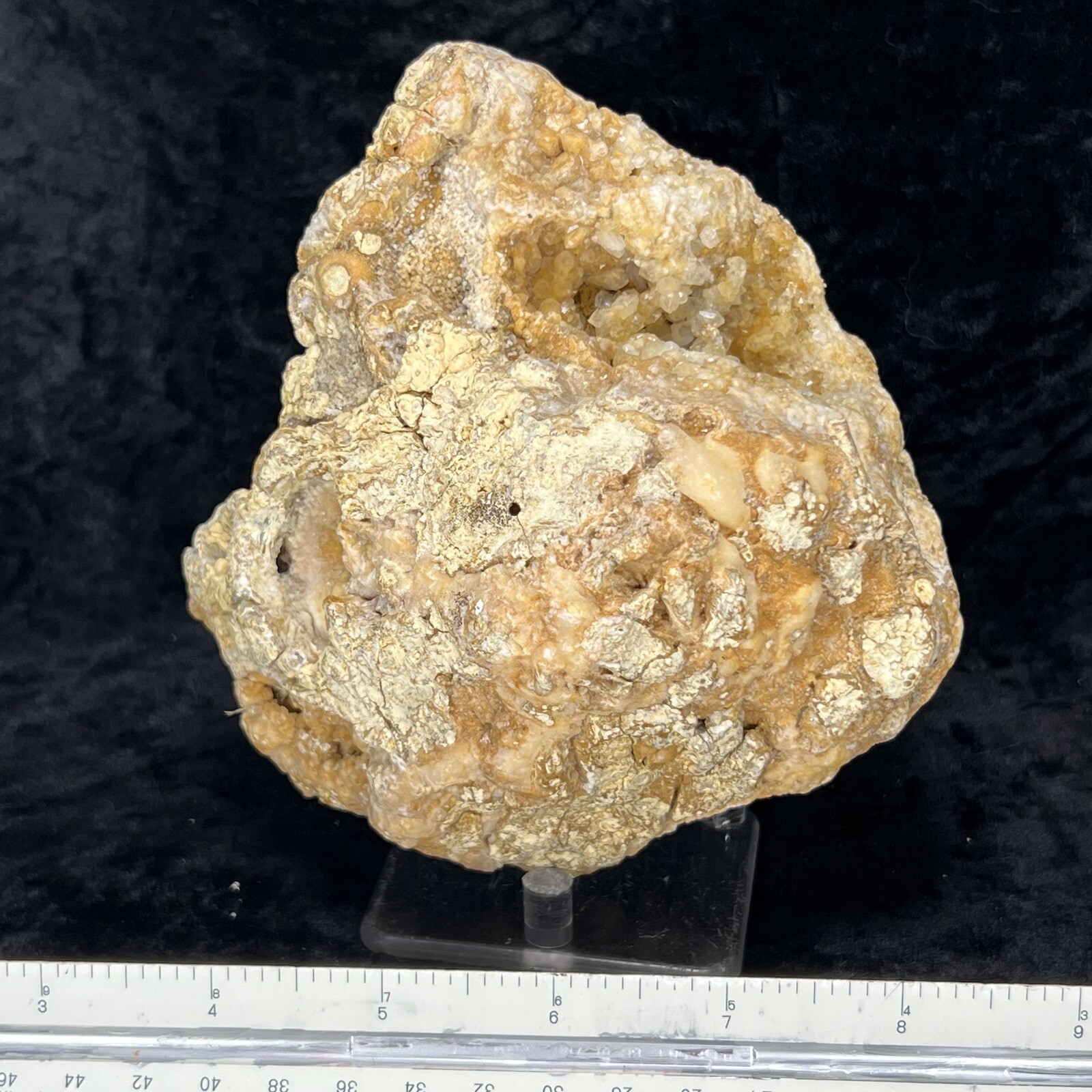 5” GEODE Golden Healer Iron Oxide Citrine Quartz Crystal Cluster Kentucky 2.9Lb