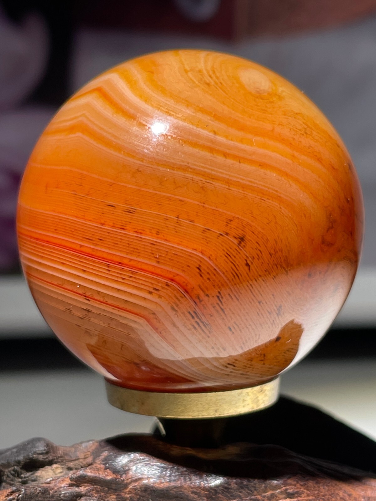 1pc Natural Quartz Crystal Silk agate Sphere Ball lace agate ball Healing g14