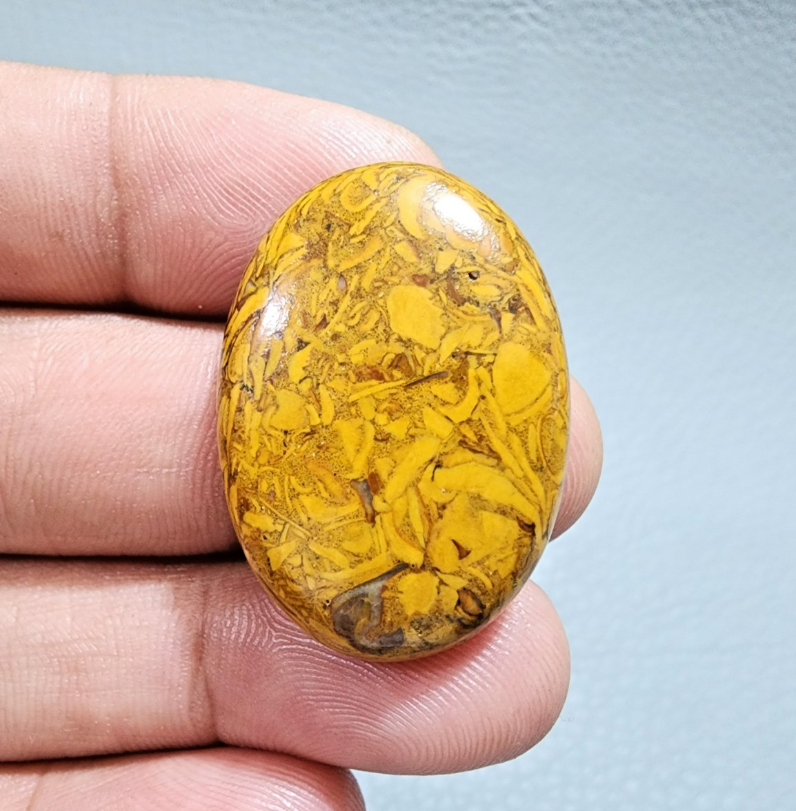 AAA+ Quality 47 Crt Designer Mariyam Jasper Oval Shape Loose Gemstone Cabochon