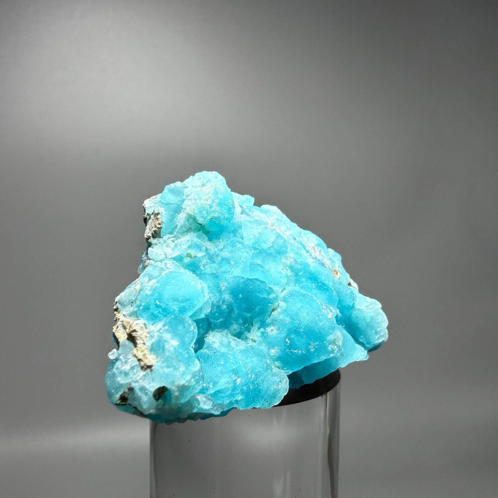 Rare Natural Gel Bubblegum Blue Hemimorphite Crystal – Turquoise Mineral – DRC